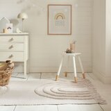 Flair Rugs Kremno bela ročno tkana bombažna preproga 60x110 cm Anais Rainbow – | Shoptok.si