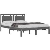  Za krevet od masivne borovine sivi 200 x 200 cm | shoptok.hr