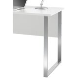 XORA pisalna miza kovina, leseni material srebrne barve, svetlo siva | Shoptok.si