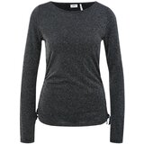 s.Oliver BLACK LABEL Majica črna / srebrna | Shoptok.si