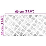  Stepenica Pravokutni 4 pcs Srebrno 60 x 30 cm Aluminij | shoptok.hr
