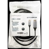 LC-Power kabl LC-C-C-HDMI-2M usb-c na HDMI2.0 4K 60Hz alu gold-plated 2m Cene
