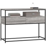  Konzolni stol siva boja hrasta 100x40x75 cm konstruirano drvo | shoptok.hr
