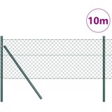  Stup za ogradu Zelena 10 x 0,4 m (mreža 40 x 40 mm) Čelik i PVC | shoptok.hr