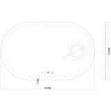 Linni ogledalo za kupatilo 1157 led 60x100
