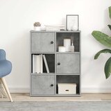  Regal za knjige boja betona 60x24x76,5 cm konstruirano drvo | shoptok.hr