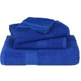 vidaXL Komplet brisač 6-delni modra 360 gsm 100% bombaž | Shoptok.si