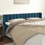  Uzglavlje s ušima tamnoplavo 183x16x78/88 cm baršunasto | Eponuda.com