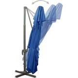 vidaXL Vrtni senčnik z dvojno streho sinje moder 400x300 cm | Shoptok.si