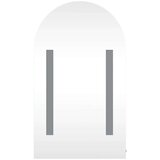  Kupaonski ormarić s ogledalom LED lučni sivi 42 x 13 x 70 cm | shoptok.hr