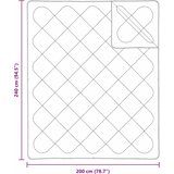  2-u-1 Punionica Bijelo 240 x 200 x 8 cm Poliester | shoptok.hr