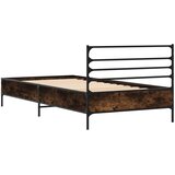  Okvir za krevet boja hrasta 90x200 cm konstruirano drvo i metal | shoptok.hr
