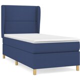 Maison Chic Box spring postelja - Vzmetna postelja z vzmetnico modra 80x200 cm blago SL13411, (21883739) Cene