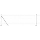  Heksagonalna ograda s betonskom osnovom 25 x 0,4 m Srebrna | shoptok.hr