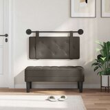  Držeće uzglavlje Zidne Sivi 90 x 55 x 5 cm Lažna koža - Sivi 80 cm bez LED | shoptok.hr