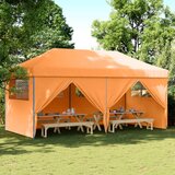 vidaXL Zložljivi pop-up šotor za zabave 4 stranice oranžen Cene