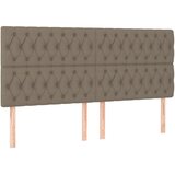  s oprugama i madracem smeđesivi 200x200 cm od tkanine | shoptok.hr