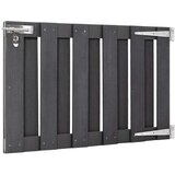 vidaXL Vrtna vrata WPC 100x60 cm siva | Shoptok.si