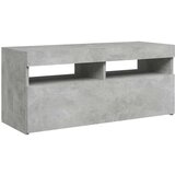 vidaXL TV ormarić s LED svjetlima siva boja betona 90x35x40 cm | shoptok.hr