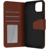 AVIZAR Usnjena torbica za Iphone 13, vrhunska kakovost, šivi in magnetni zavihek - rjava, (20632395) Cene