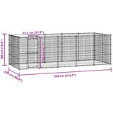  kavez za pse s krovom čelični 12,1 m² | Eponuda.ba