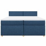  Krevet s oprugama i madracem plavi 200 x 200 cm od tkanine | shoptok.hr