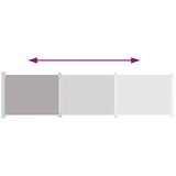  Uvlačiva bočna tenda za terasu 600 x 160 cm siva | shoptok.hr