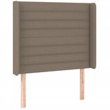  LED uzglavlje smeđesivo 103 x 16 x 118/128 cm od tkanine | Eponuda.ba