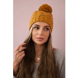 Kesi Cap with fleece Waleria K307 mustard Cijene