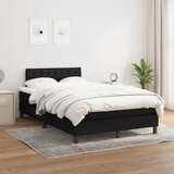  box spring s madracem crni 120 x 190 cm od tkanine | shoptok.hr