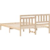 vidaXL Konstrukcija postelje Rjava 120 x 190 cm Masivno borovo les | Shoptok.si