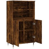  Visoka komoda dimljenog hrasta 60x36x110 cm konstruiranog drva | shoptok.hr