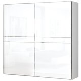 Jela GARDEROBNA OMARA PIANO Z DRSNIMI VRATI 230 cm (VE BARV)-Bela Cene