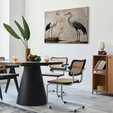  Slika - Birds from an old engraving - vintage-style illustration depicting a heron and a crane 90x60 Na talijanskom platnu | shoptok.hr