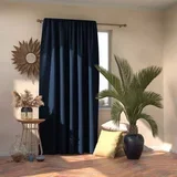 Temno modra zavesa Indigo, 140 x 245 cm
