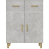  Komoda siva boja betona 69,5x34x89 cm od konstruiranog drva | shoptok.hr