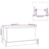  Kutija za pohranu bijela 50x30x28 cm inženjerski drvo | shoptok.hr