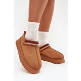 Boto Women's Low Snow Boots With Movable Strap And Embroidery On Platform Camel Lyrisse | shoptok.hr