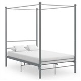 Za krevet s nadstrešnicom sivi metalni 140 x 200 cm | shoptok.hr