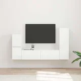 Komplet TV omaric 4 pcs Visok sijaj bela Konstruiran les - - Bela - 67.7 - 30 x 31 x 100 cm - 2025-vidaXL-Uvoz_2