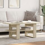 vidaXL Klubska mizica sonoma hrast 102x55x42 cm inženirski les | Shoptok.si