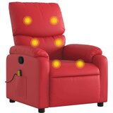  Masažni naslanjač rdeče umetno usnje | Shoptok.si