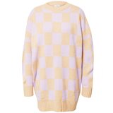 River Island Pletena obleka pastelno lila / marelica | Shoptok.si