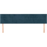  Uzglavlja tamnoplava 180x5x78/88 cm baršunasta | shoptok.hr