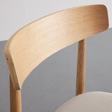 Bessagi Home stol noah, bež, masiven hrast | Shoptok.si
