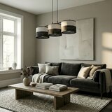  visilica na sajli karbon 3xE27/15W/230V crna/siva | Eponuda.com