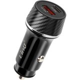 LINQ 38W USB-C + USB za hitro polnjenje avtomobilskega polnilnika Karbonska zasnova, Črna, (5000070125) | Shoptok.si