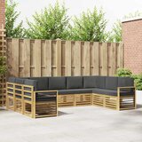  Sekcijska garnitura 9 pcs Bijela i antracit 304 x 187,5 x 73 cm | shoptok.hr