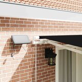  Skrovita tenda S LED lampica Crna 400 × 300 cm Tkanina i čelik | shoptok.hr