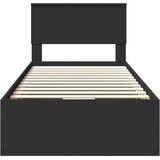  Krevetna konstrukcija Crna 90 x 190 cm Inženjersko Drvo | shoptok.hr